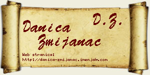 Danica Zmijanac vizit kartica